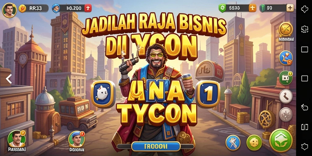 Tampilan gameplay Tycoon yang seru dan menarik di RR33.